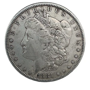 1881  Morgan Dollar VF/XF 90% Silver Collectible Coin # 1370 - Picture 1 of 4