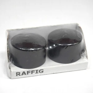 IKEA - RAFFIG - Curtain Rod End Caps, 2pc Set - Black, Screw On *New in Plastic - Picture 1 of 8