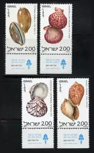 Israel: 1977 Red Sea Shells (678-681) With Tabs MNH - Picture 1 of 1