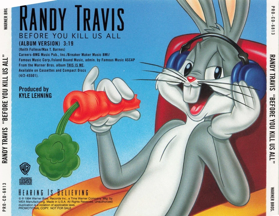 Randy Travis - Before You Kill Us All - PROMO CD Single Foto 1 de 1