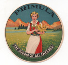 Sweden - Vintage Cheese Label - O. Kavli AB, Stockholm - Primula