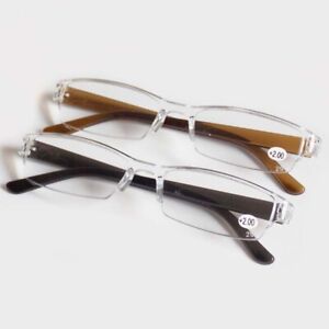 Lightweight rimless reading glasses anti-blue light glasses +1/1.5/2/2.5/3/3.5/4