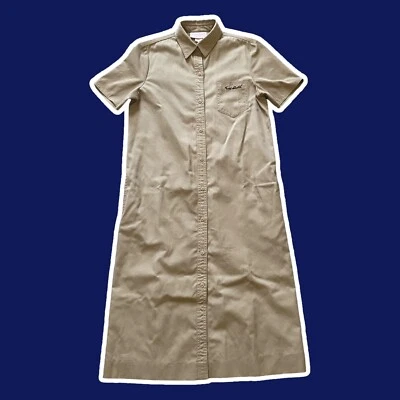 Vestido utilitario manga corta camel de colección ~ años 80 ~ Gloria Vanderbilt ~ talla 12 Foto 1 de 4