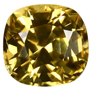 Piedra preciosa de circón amarillo corte cojín atractivo de 1,75 quilates (6 x 6 mm) (sin calefacción) - Imagen 1 de 1