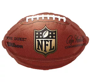 Anagram Official NFL Logo Wilson 21" Football Jr Shape Mylar Foil Balloon - Picture 1 of 1
