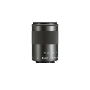 Canon Camera Lens EF-M 55-200mm F4.5-6.3 IS STM Graphite EF-M55-200ISSTM New - Picture 1 of 6