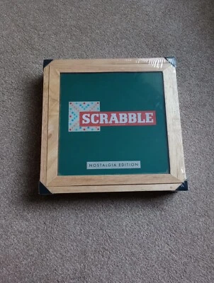 RARE  WOODEN BOXED SCRABBLE GAME 'NOSTALGIA EDITION' - NEW AND UNOPENED  - Image 1 of 3