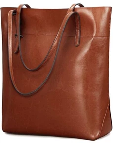 Kattee Vintage Echtleder Schultertasche mit verstellbaren Henkeln - Bild 1 von 6