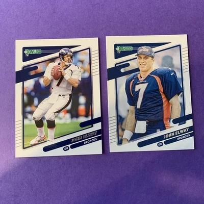2021 Donruss Quantity 2 - 2 Photo Variations  John Elway #180 Denver Broncos - Image 1 of 4