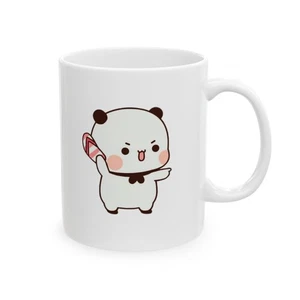Bubu Holding Slipper Over Head Bubu and Dudu Ceramic Mug, (11oz, 15oz) - Bild 1 von 13