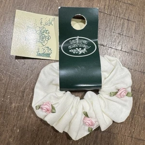 NWT! Rare Laura Ashley SCRUNCHIE 100% Cotton Hair Accessory Made Great Britain - Picture 1 of 4