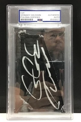 Autógrafo Gennady Golovkin Corte PSA Auténtico Boxeo Foto 1 de 4