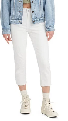 Capri ajustado Levi's 311 para mujer blanco, 31/12 14/32 10/30 - ¡NUEVO! Foto 1 de 2