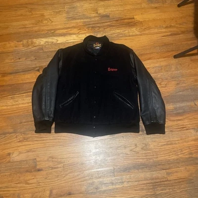 Vintage Game Sportswear Varsity Jacket, Black Wool Body, Leather Sleeves  - Image 1 of 4