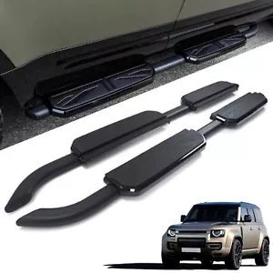 Running Boards Fits For LR Defender 110 130 4-Door 2020-2024 2025 Side Steps ALU - Picture 1 of 14