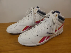 Reebok Classic Trainers White & Pink Mid BB7700 Size 6 Uk 8.5 US - Picture 1 of 14