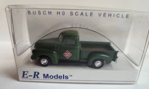 E-R Models Busch HO 1953 Chevrolet Pick-up, verde, REA #040-92113 - Foto 1 di 2