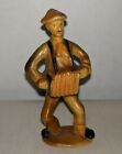 Vintage Accordion Player Marx Toys figure plastic Made in Hong Kong