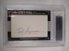 2012 Leaf Cut Signature Ted Sizemore Cut Auto History of Baseball