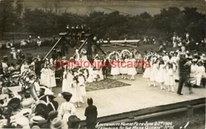 REAL PHOTO POSTCARD OF LINTHWAITE NURSE FETE 23/6/1906, WEST YORKSHIRE #16 - Picture 1 of 2