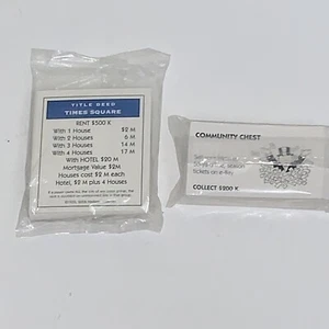 Monopoly Electronic Banking Game Replacement Cards - New Sealed - Picture 1 of 5