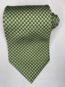 Izod Neck Tie Green with Blue 100% Silk - Picture 1 of 5