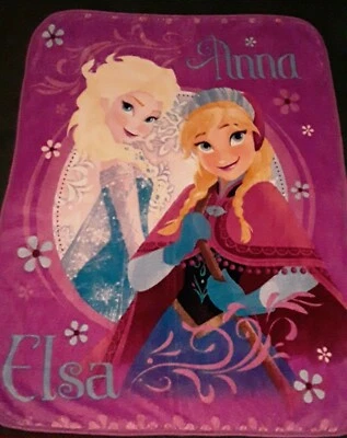 Disney’s Frozen Plush Throw Blanket Princess Elsa & Anna (59"x44") - Image 1 of 4
