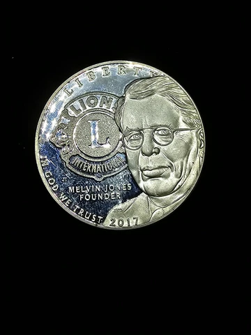 2017-P $1 Lions Club Commemorative Silver Dollar Cover
