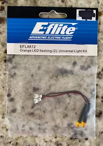 RC E-FLITE ADVANCING FLIGHT EFLA612 ORANGE LED FLASHING (2) UNIVERSAL LIGHT KIT - Picture 1 of 4