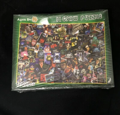 Classic Horror Movie Jigsaw Puzzle Collage 1000 Pieces 70 x 50cm NEW Sealed  - Image 1 of 4
