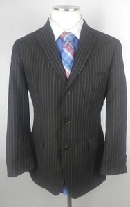 (40R) HUGO BOSS SCORSESE MOVIE SCHWARZ NADELSTREIFEN SPORT MANTEL BLAZER JACKE - Bild 1 von 10