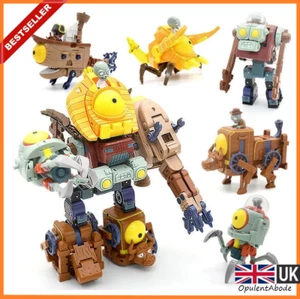 Plants vs Zombies 5 in 1 Assembly Deformation Boss Robot PVZ Action Figure Toys - Picture 1 of 8