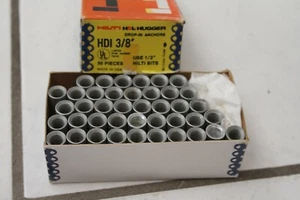 Hilti Hol Hugger 41 Stück 3/8" HDI Einschlaganker, verwenden 1/2" Bits, 1/2X1 9/16"L - Bild 1 von 7