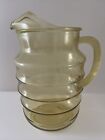 Amber Glass Tiered Water Pitcher