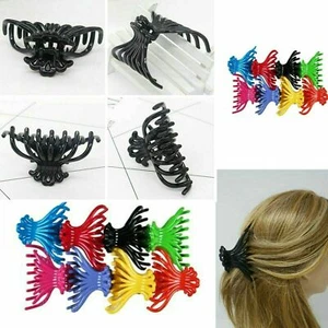4 pcs Women Assorted Hair Claw Jaw Clips Comb Banana Hair Clip Grips Clamp Lots - Picture 1 of 6