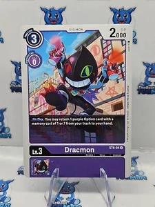 Digimon Card Game Dracmon ST6-04 U NM - Picture 1 of 2