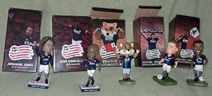 5 Bobblehead New England Revolution Mascot Slyde/Farrell/ Goncalves/Jones/Rowe - Picture 1 of 10
