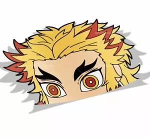 Pegatinas de anime Rengoku | Demonio | Peeker para autos NUEVAS - Imagen 1 de 1
