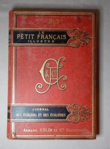 LE PETIT FRANCAIS ILLUSTRE JOURNAL 1895 ARMAND COLIN ENCUADERNADO EN CUERO ANUAL - Imagen 1 de 16
