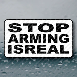 DEJAR DE ARMAR ISREAL 25-250 piezas pegatina mordaza broma política Pro Palestina - Imagen 1 de 2