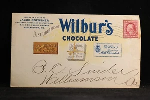 Maryland: Hagerstown 1909 Wilbur's Chocolate Illustrated Advertising Cover - Picture 1 of 2