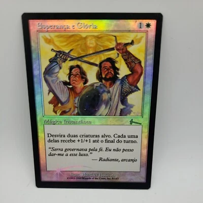 Hope and Glory Foil Portuguese x1 - Urza's Legacy - MTG - Light Play  - Image 1 of 4
