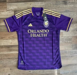 Adidas Authentic Orlando City SC Soccer Jersey Purple IC9626 Size XL $150 NWT - Picture 1 of 5