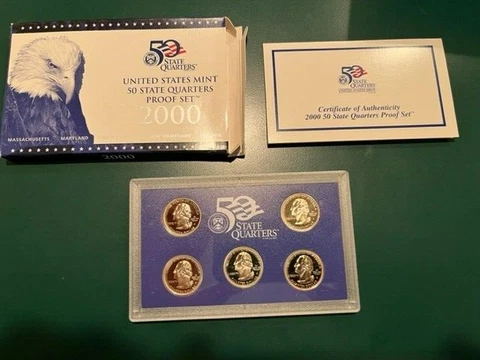 United States Mint 50 State Quarters Proof Set, 2000 Cover