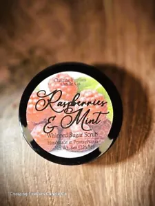 Raspberries & Mint Whipped Sugar Scrub - Picture 1 of 3