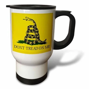 3dRose Dont Tread on Me tazza da viaggio in acciaio inox 14 oz - Foto 1 di 1