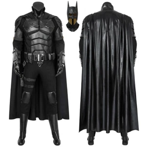 The Batman Jumpsuit Costume Cosplay Bruce Wayne Bodysuit Men's Outfit Halloween - Picture 1 of 34