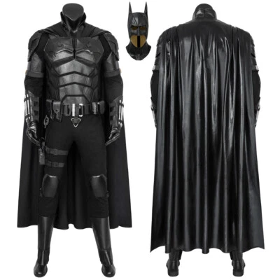 The Batman 2021 Costume Cosplay Suit Bruce Wayne Halloween Outfit Handmade Cool - Image 1 of 4