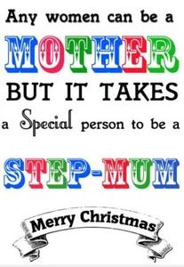 Weihnachten Stiefmutter Stiefmutter Weihnachtskarte PID123 A5 Weihnachtsgrußkarte personalisiert  - Bild 1 von 1