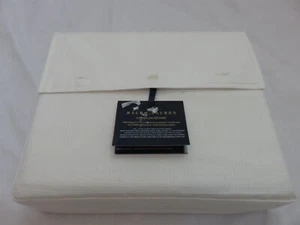 Ralph Lauren Lovan Jacquard Glen Plaid Cal King fitted Sheet Parchment $250 - Picture 1 of 6